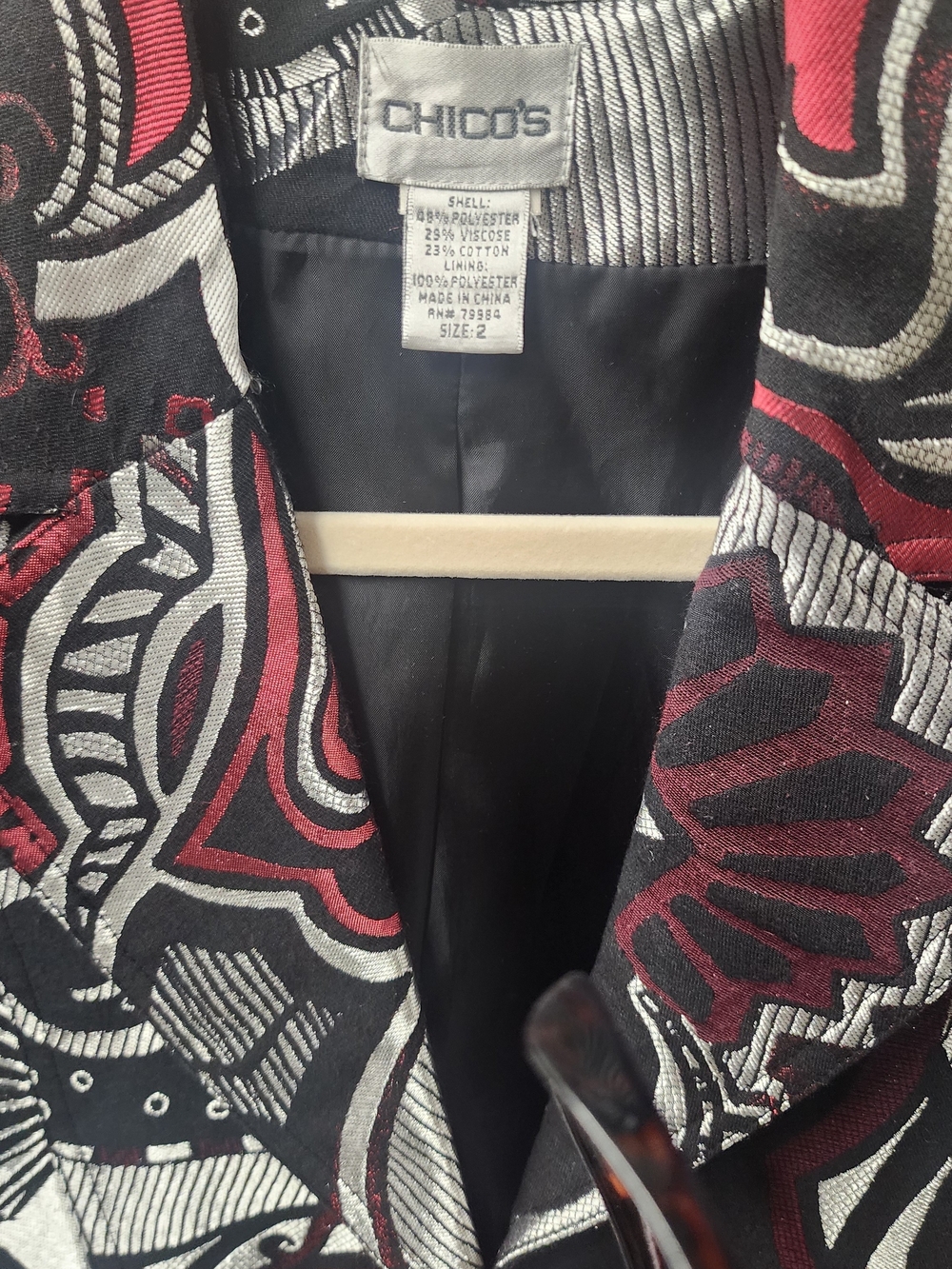 Chico's Abstract Pattern Blazer - Picture 2 of 4